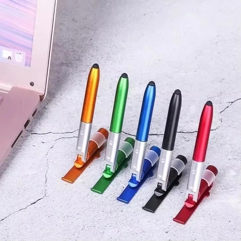 Stationery Office - 4-in-1 multifunctionele balpen met LED-licht, opvouwbare