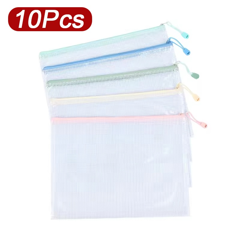 Is Stationery Office Supply - 5-30 stuks documentenmap met rits, mesh-tasjes,