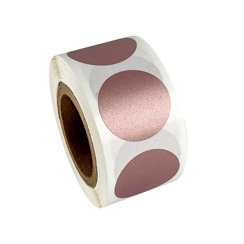 Label Printer Tape - 50-300 Stuks Ronde Roségouden Krasstickers 1Inch