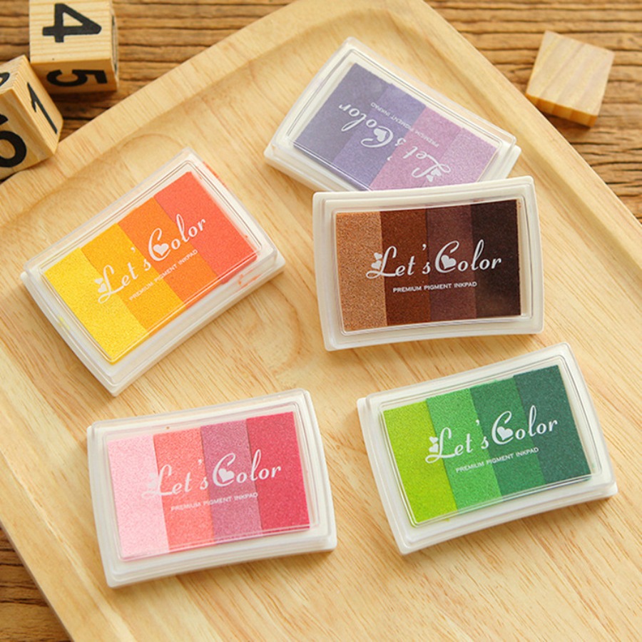 Self Inking Stamp - Gradient Color Craft Ink Pad Leuke