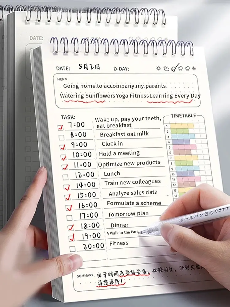 Office Stationery Supply List - 1pc Planner Agenda Spiraal A5 Notebook