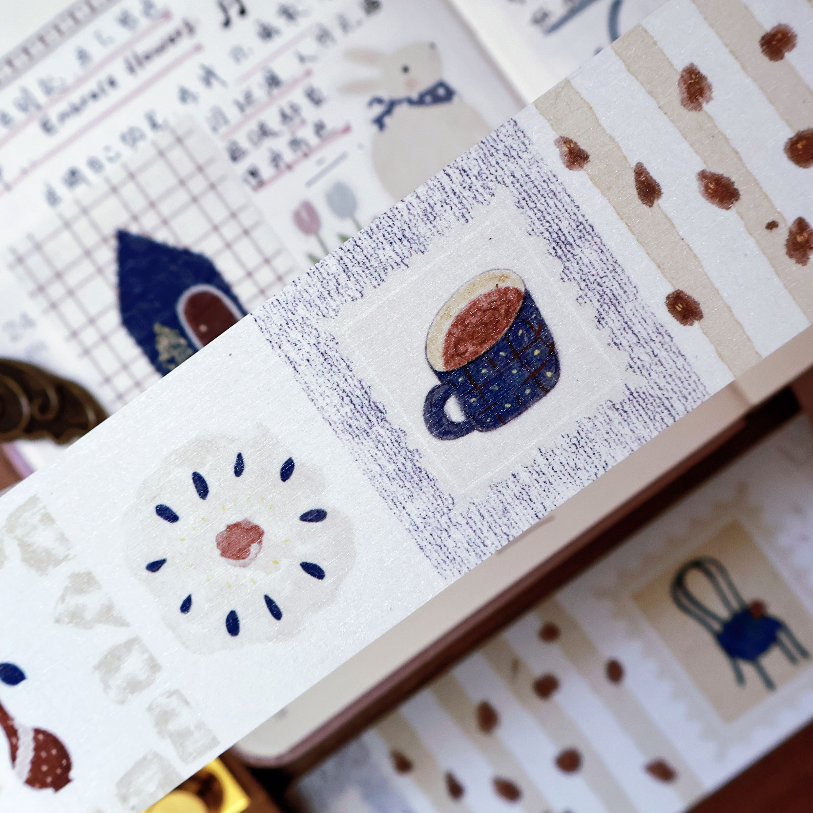 Washi Tape Set - YiEr Studio Vintage Oude Melodie Washi