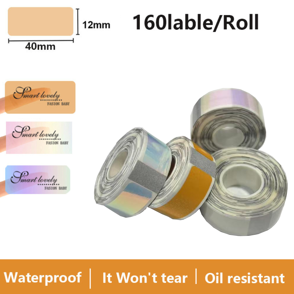 Label Printer Tape - Transparante Label Sticker 12*40mm 160 stks/rol