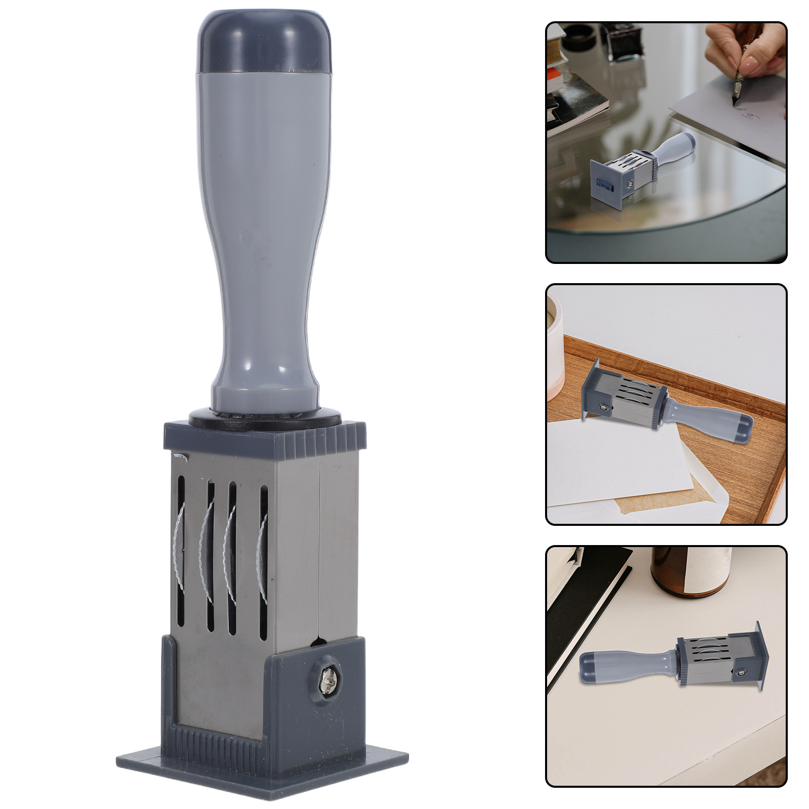 Self Inking Stamp - Mini zelfinktende datumstempel, handzame roterende datumstempel,