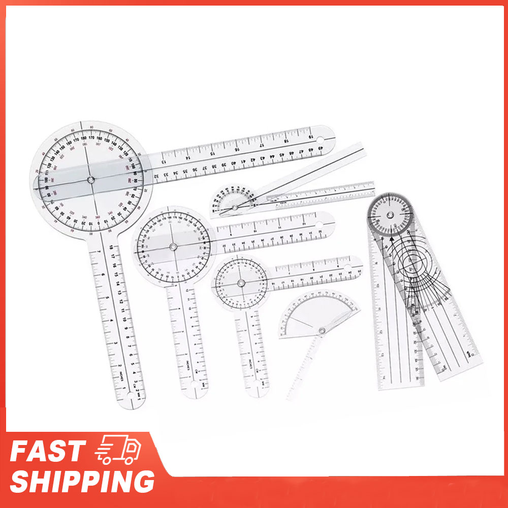 6 STKS Medische Goniometer Set - Ruler Set Transparent recensie en prijs