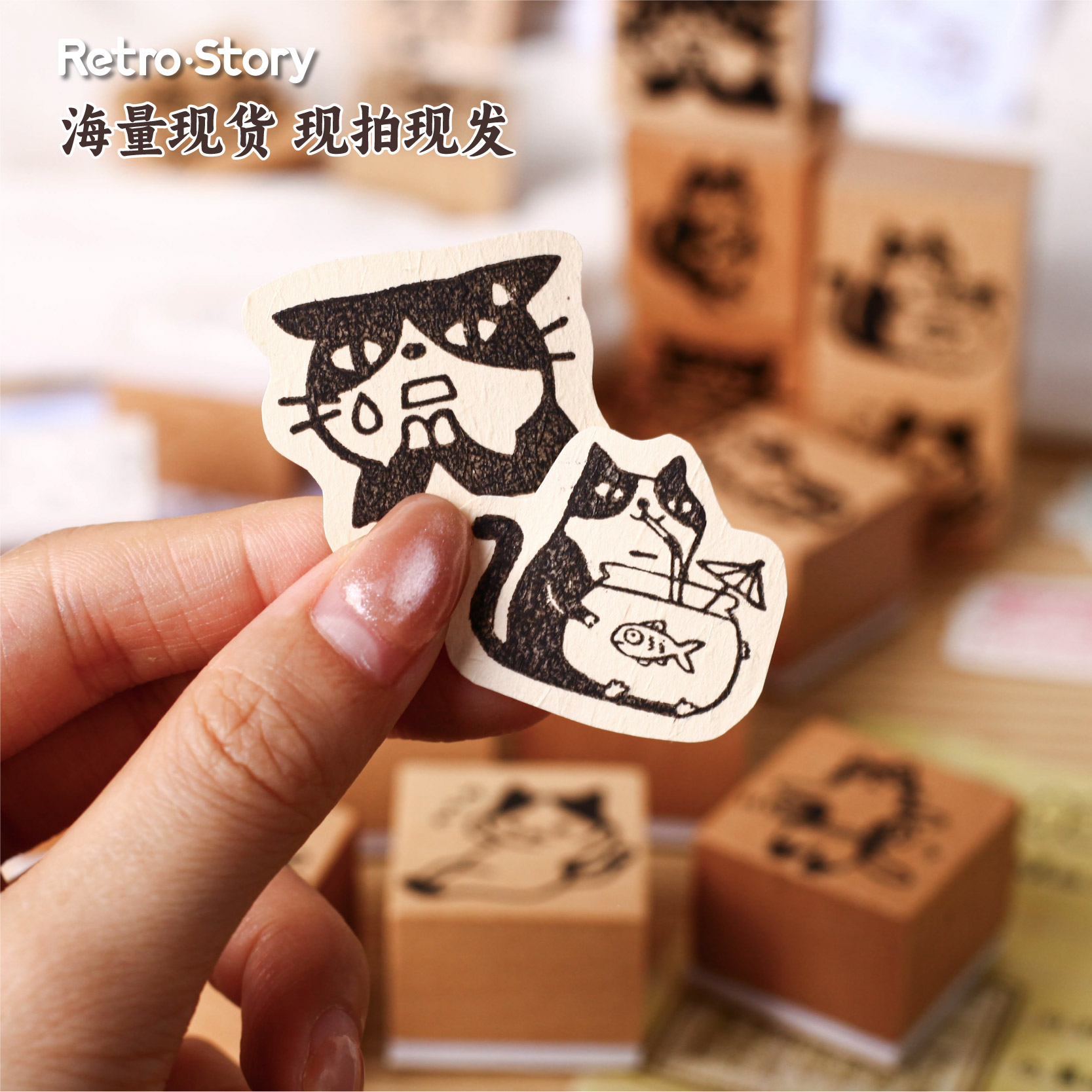Schattige houten rubberstempel - Ideal Stationery & Office Supply recensie en prijs