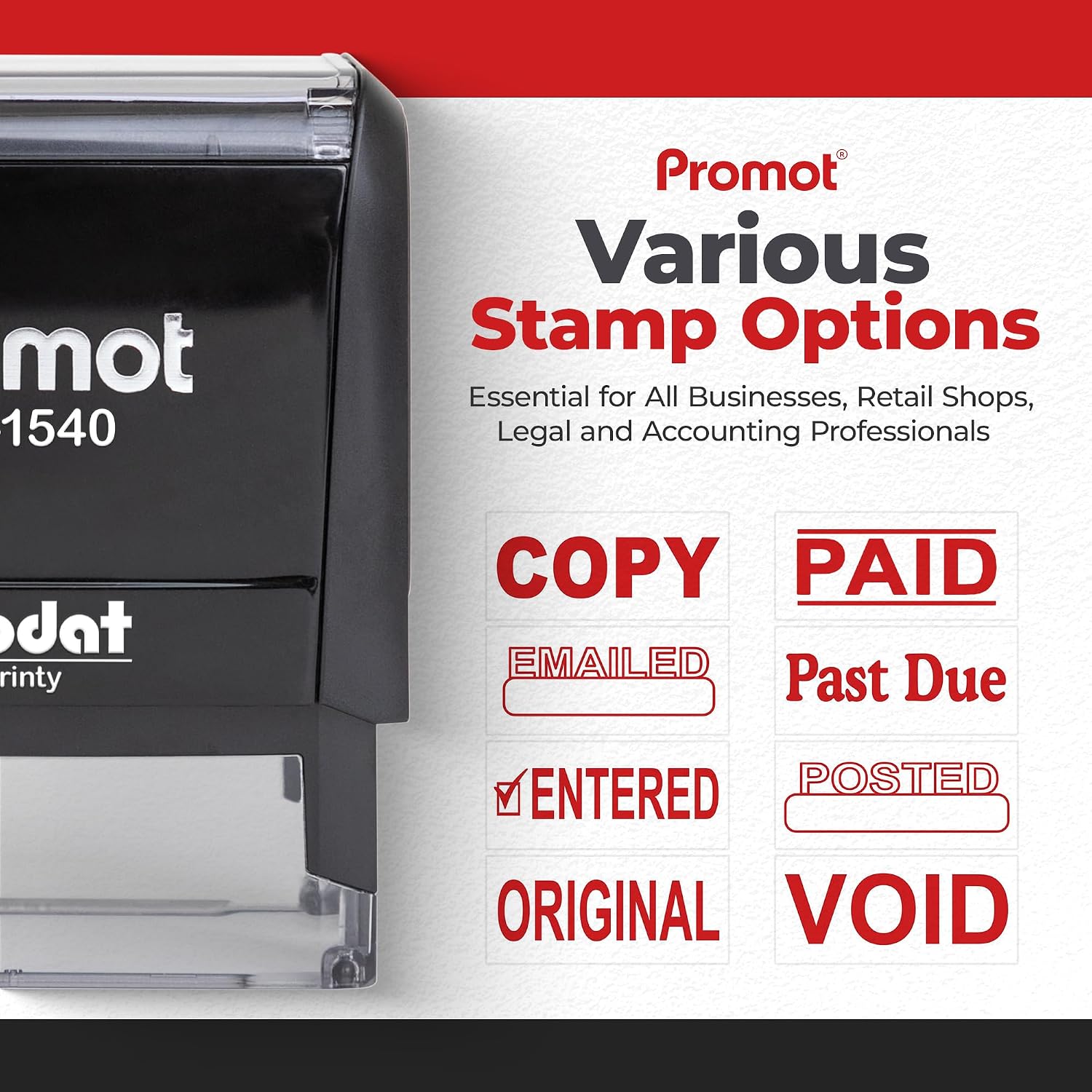 Zelfinktende betaalde stempel, - Self Inking Stamp recensie en prijs