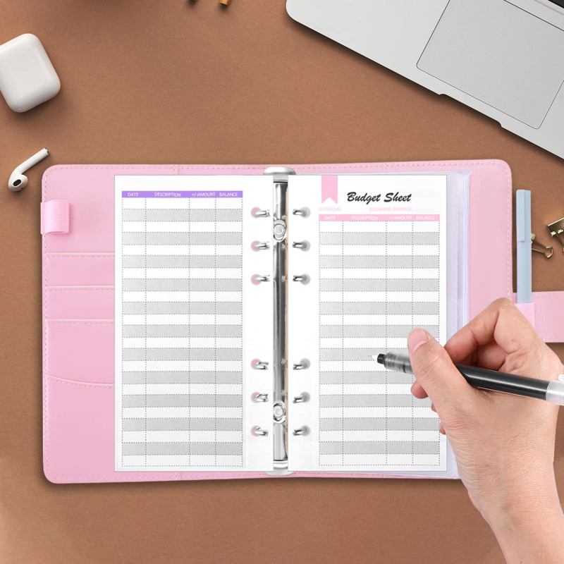 A6 PU lederen budgetbinder met - Planner Weekly Budget recensie en prijs