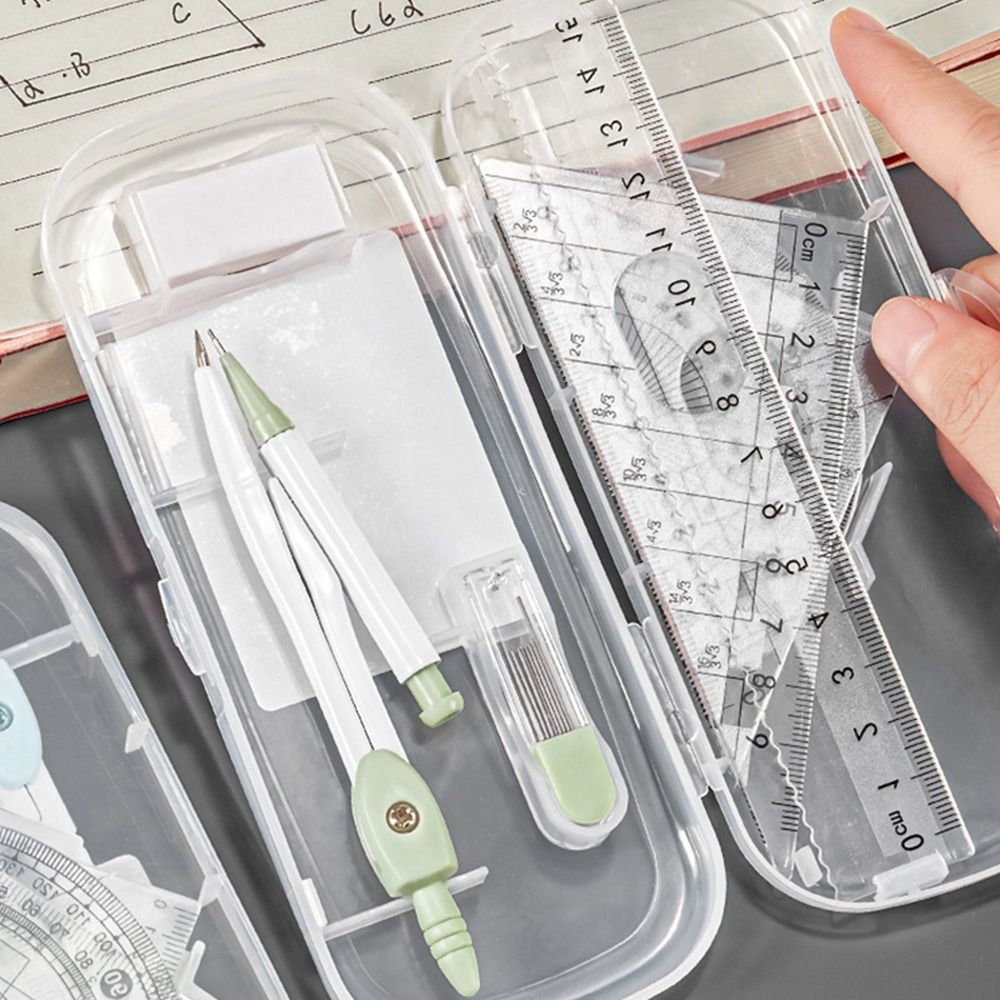 8-delige set plastic linialen, - Ruler Set Transparent recensie en prijs