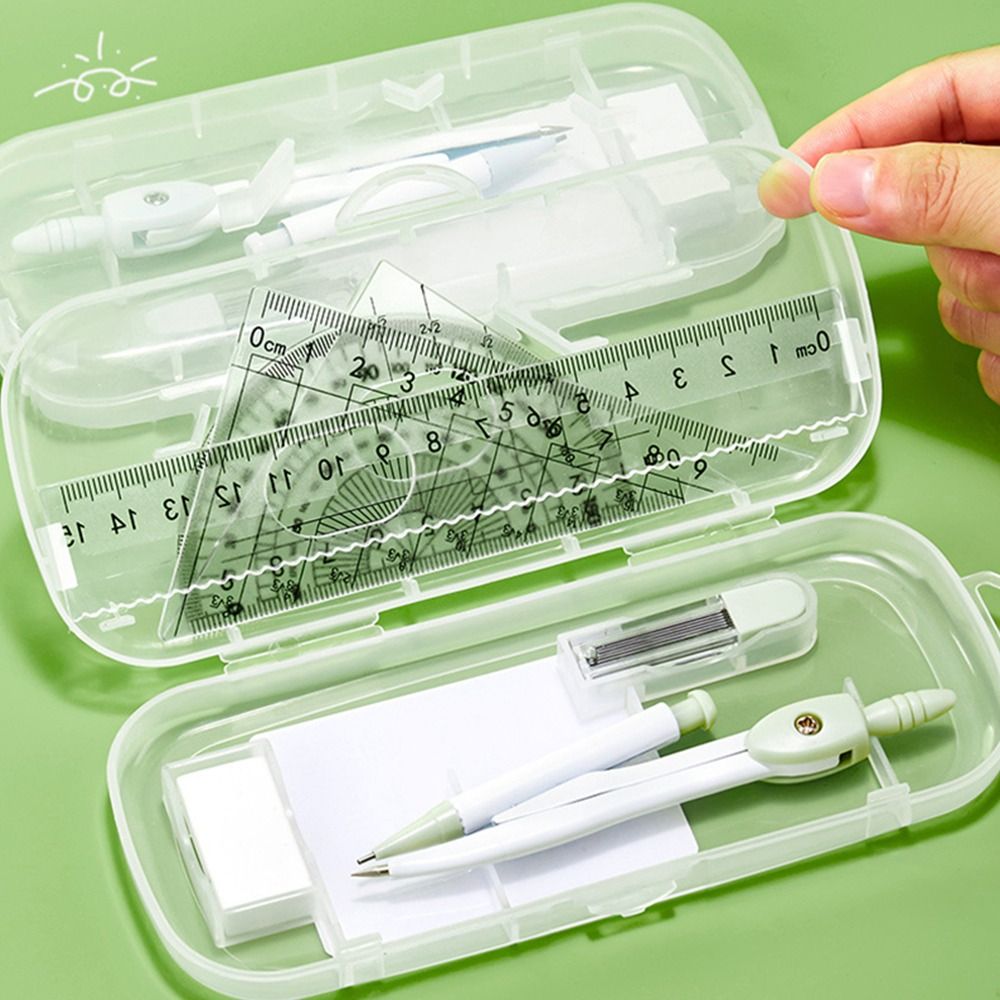 8-delige set plastic linialen, - Ruler Set Transparent recensie en prijs