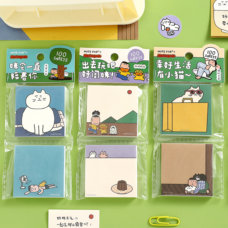 MATSUGODA Schattig cartoonkatp - Graph Paper Pad recensie en prijs