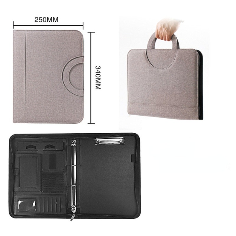1Pc A4 PU lederen map met rits - Portfolio Folder Zip recensie en prijs