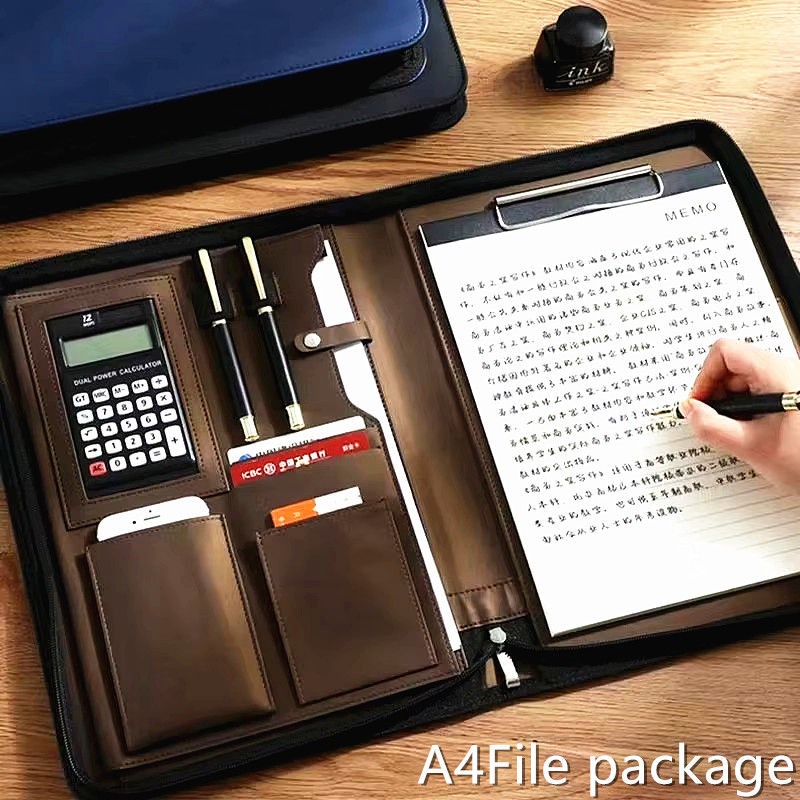 PU lederen portafolio A4 docum - Portfolio Folder Zip recensie en prijs