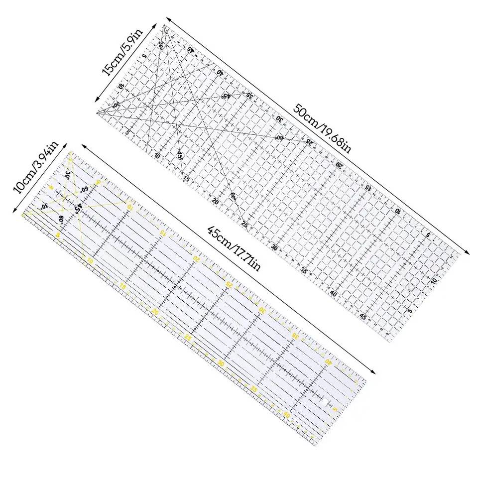 Fenrry Multisize Acryl Patchwo - Ruler Set Transparent recensie en prijs